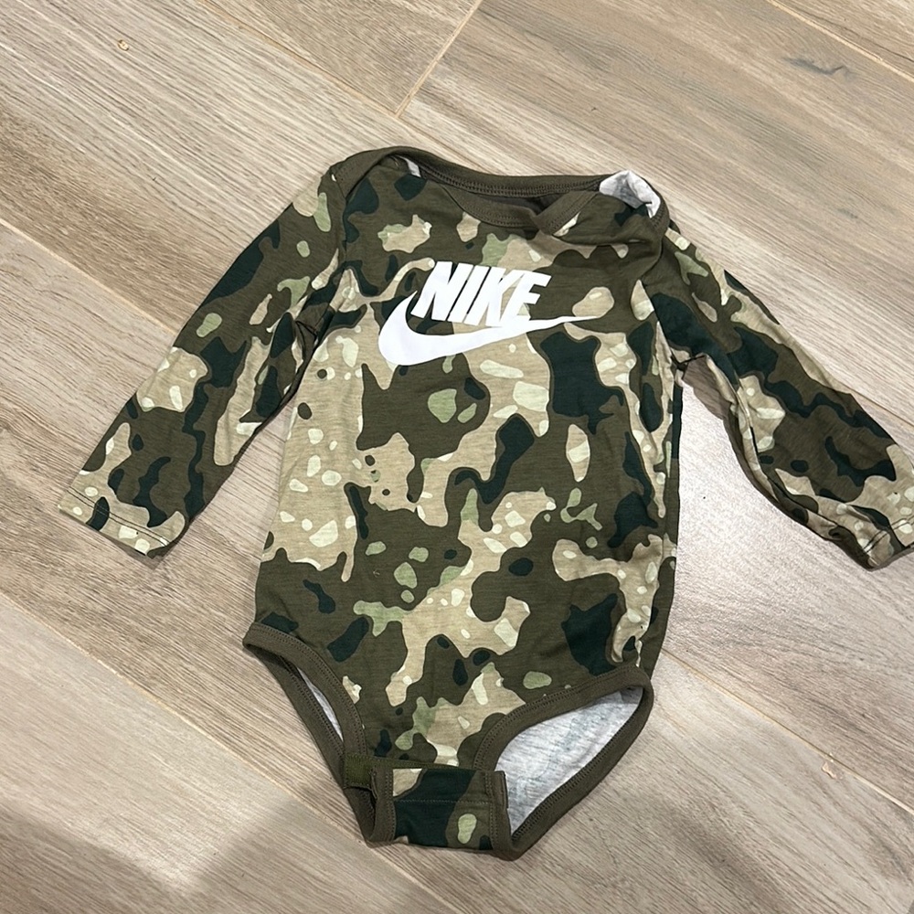 Nike Green Camo Bodysuit One Piece